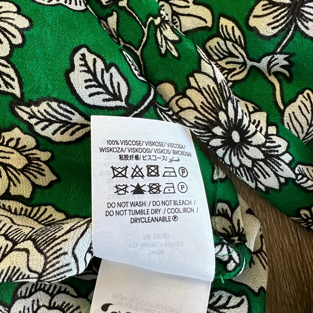 Boden Green Floral Long-Sleeve Blouse - Picture 4 of 5